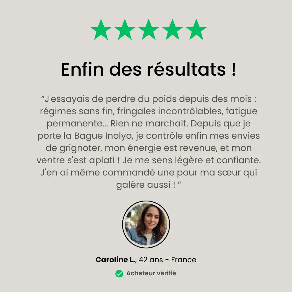 Bague Inolyo - Votre Allié Minceur Naturel